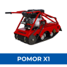 Мотобуксировщик POMOR X1 с подшитыми санями